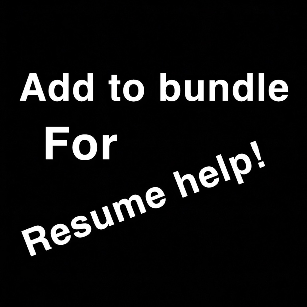 2020 Resume help! Don’t miss this opportunity!